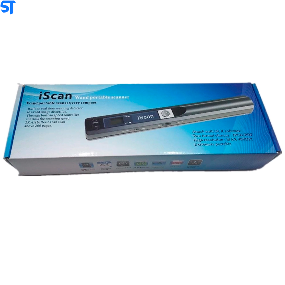 Scan Portátil A4 JPG/PDF DPI 900 Entrada Para Cartão Micro Sd Até 32Gb Tipo V3- Exbom