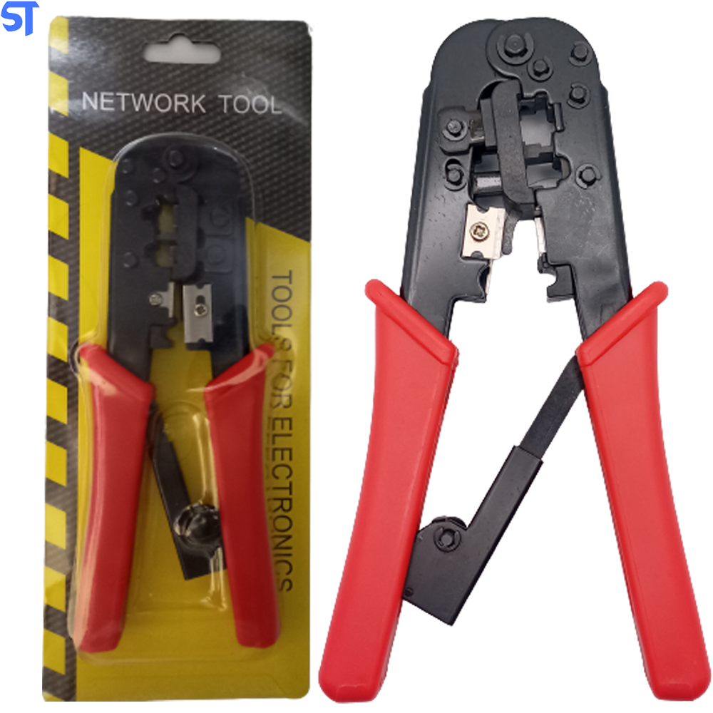 Alicate De Crimpar Proficional Com Catraca RJ45/RJ11