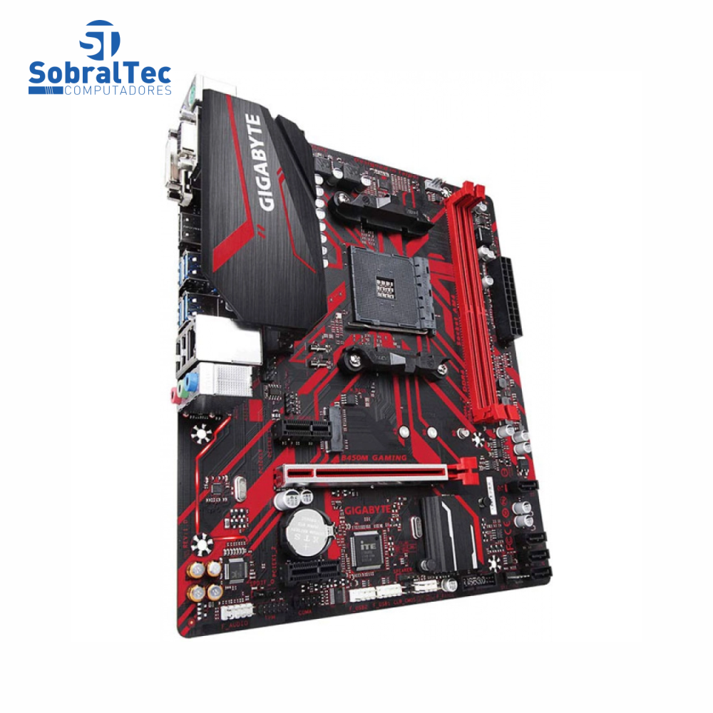 Placa Mãe Gigabyte B450M Gaming Ddr4 mATX Socket Am4 Chipset Amd B450