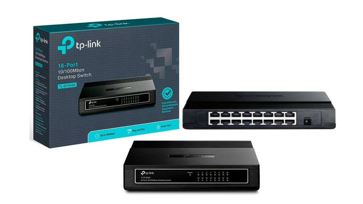 Switch TP Link 16 Portas 10/100Mbps TL SF1016D