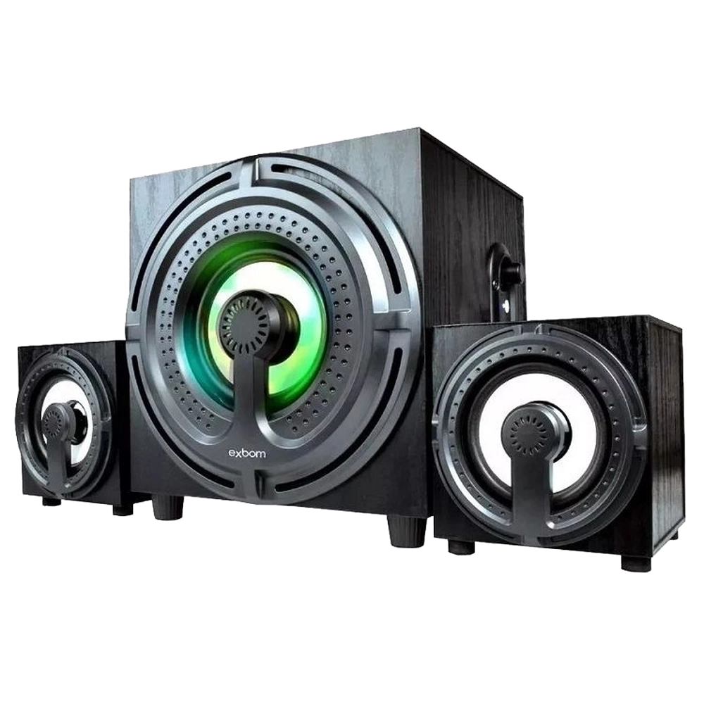 Caixa De Som 2.1 Usb Bluetooth 11w Rms Amplificada Exbom CS401BT