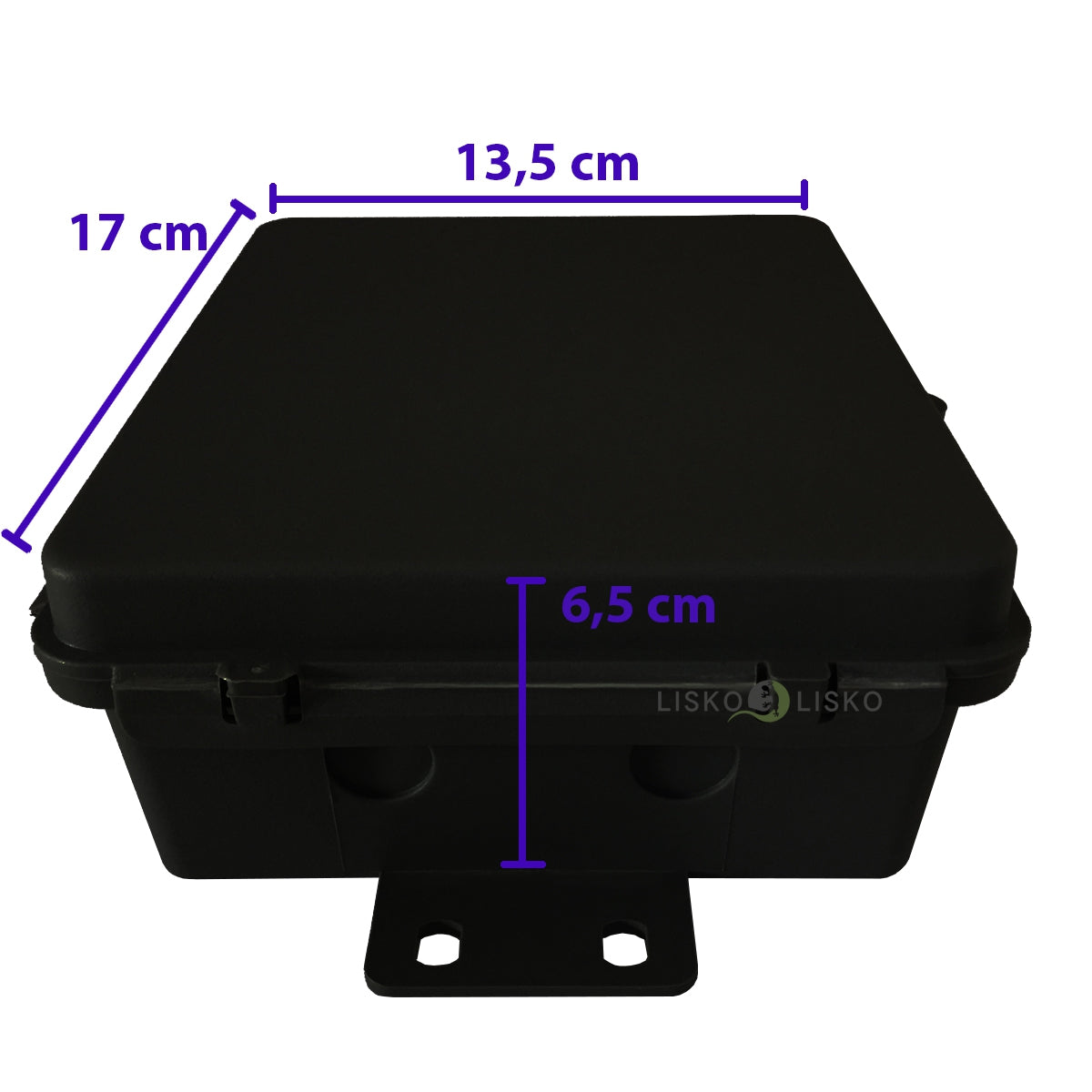 Caixa Hermética Preta Multiuso Mini 17x13,5x6,5cm Vedada Completa Multitoc