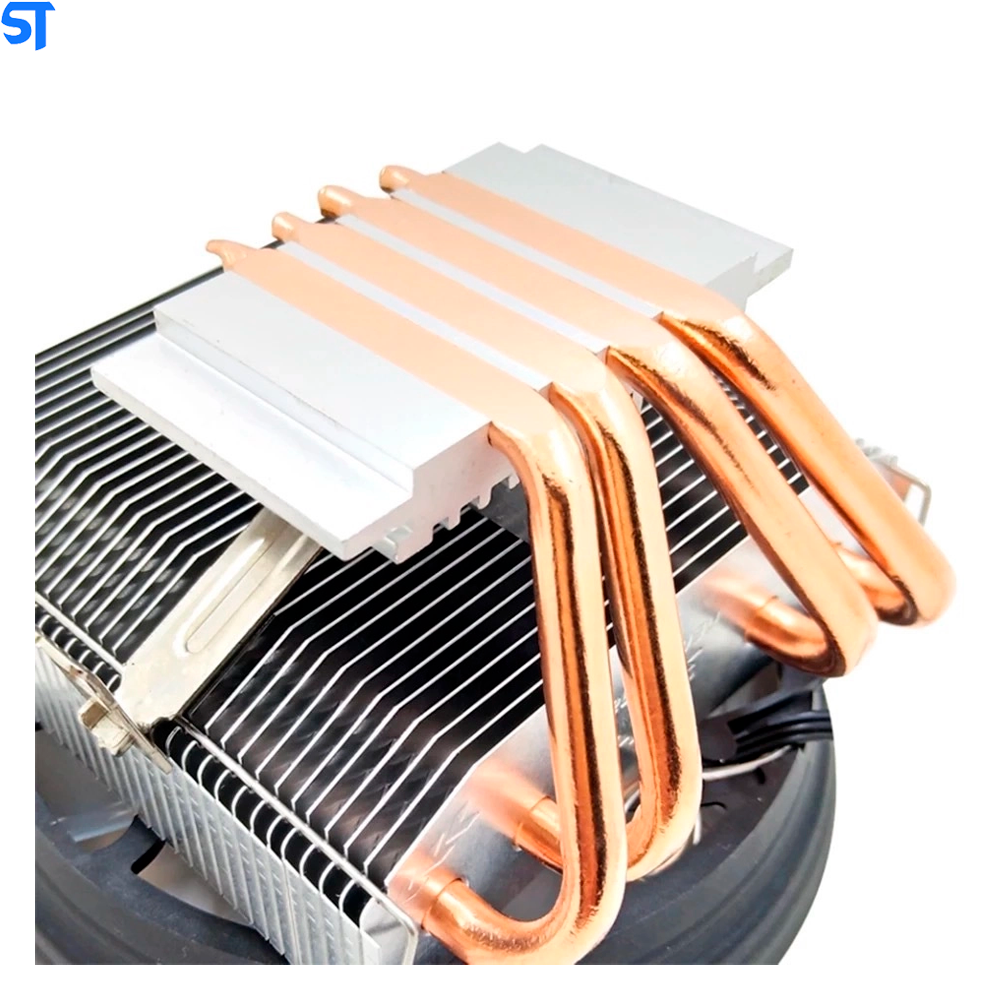 Cooler Fan Para Processador Fan Duplo 120mm  Alta Eficiência Com Led 1500 RPM Knup- Kp-Vr305