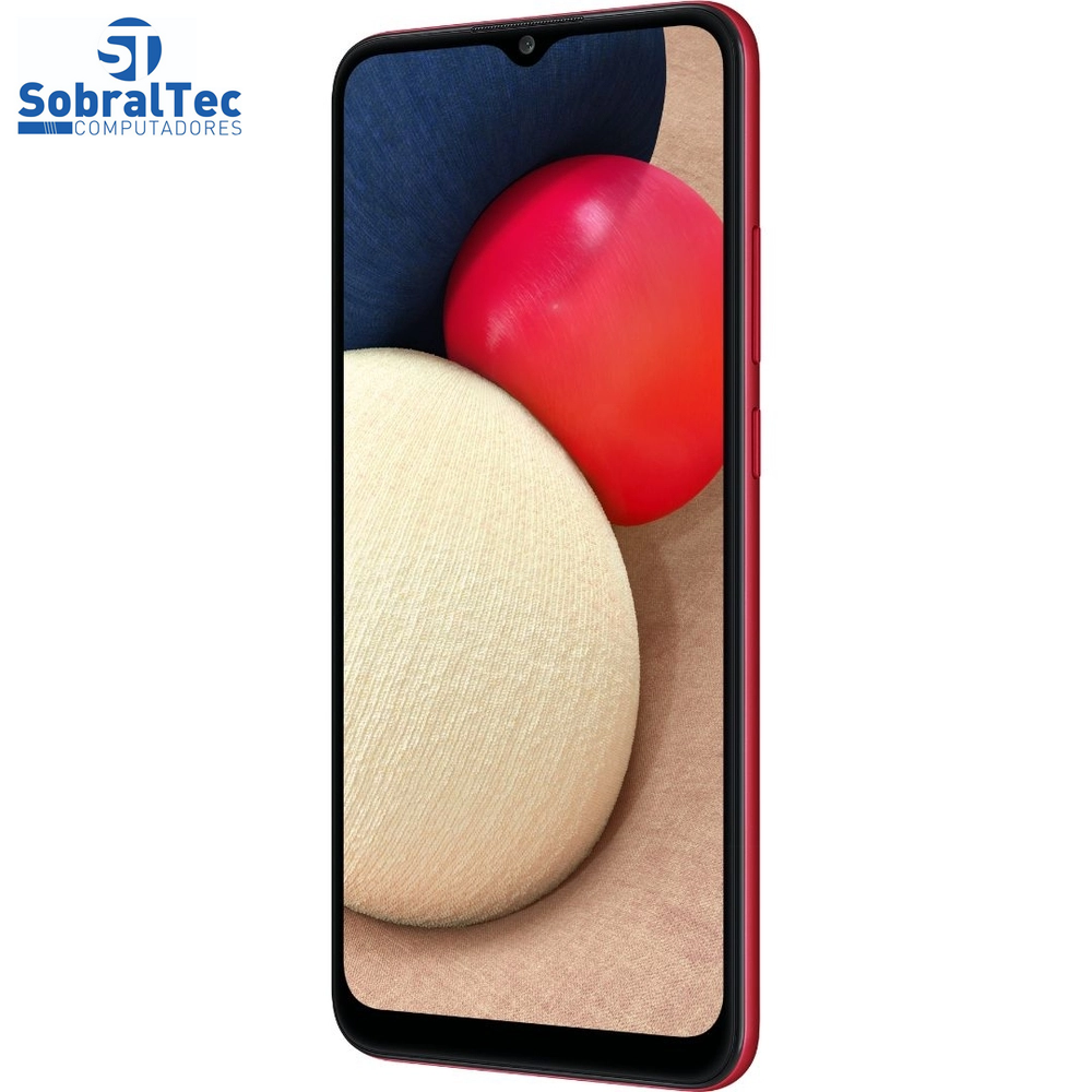 Smartphone Samsung Galaxy A02S 32GB, RAM 3GB, Octa-Core, Câmera Tripla Vermelho - SM-A025M/DS