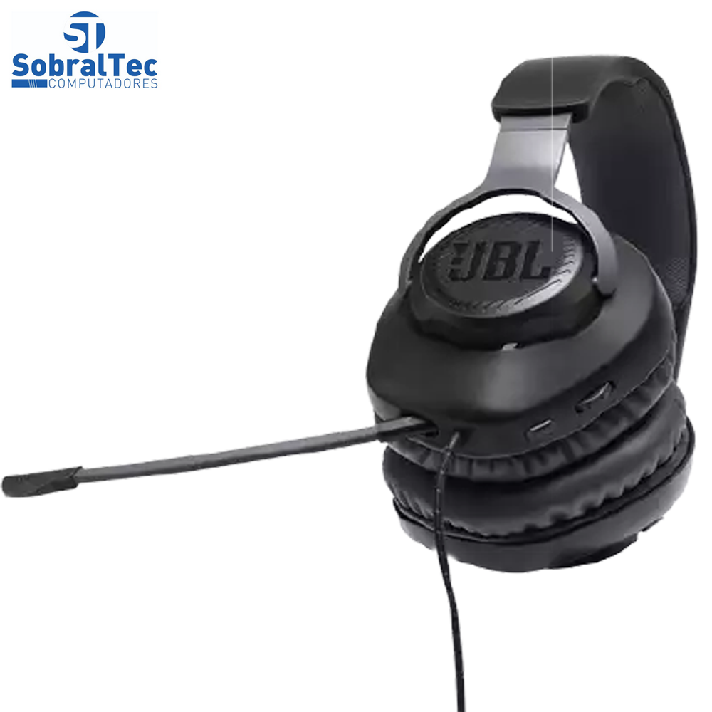 Fone de Ouvido JBL Quantum 100 Com fio e Microfone OVER-EAR - Preto