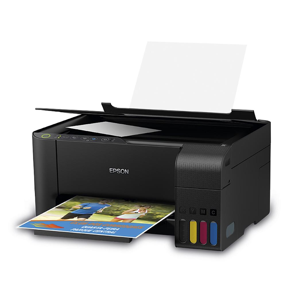 Impressora Multifuncional Epson EcoTank L3150 - Tanque de Tinta Wi-Fi Colorida USB