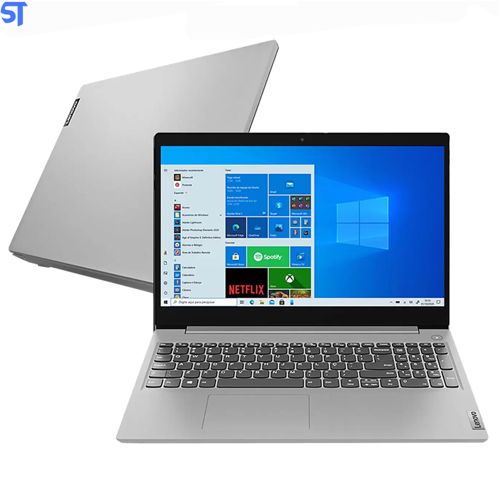 Notebook Lenovo IdeaPad 3i 15IML05 Intel Core i3 - 4GB Ram e SSD de 256GB Tela 15,6” LCD Windows 10