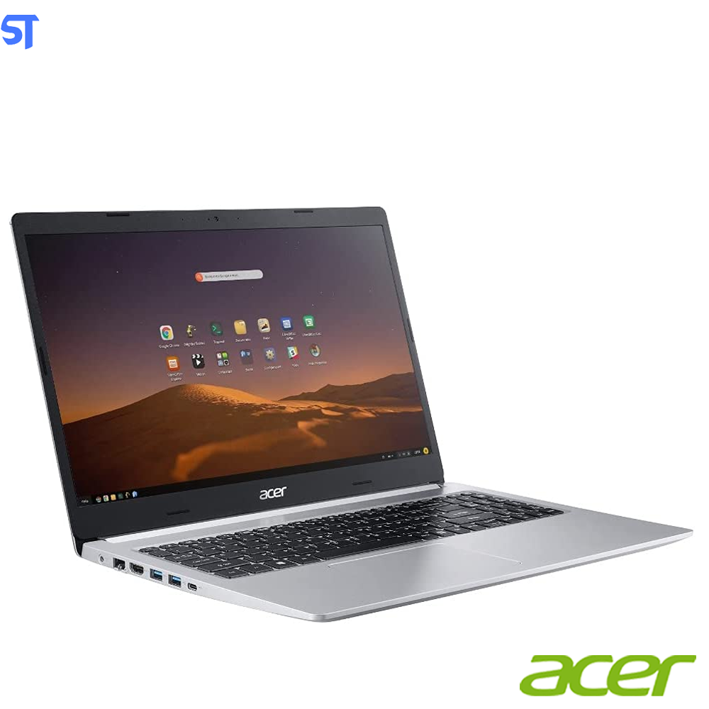 Notebook Acer Aspire 5 Intel Core i5-10210U A515-54-557C  -4GB Ram - Mvme SSD 256GB 15.6 Full HD Ultrafino, Linux, Prata