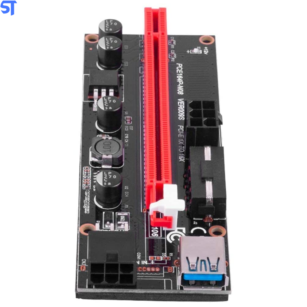Adaptador Extensor Pci-e Card Usb 3.0 Pci-e 6 Pinos Placa De Video Mineração Ethereum/btc- Tishric