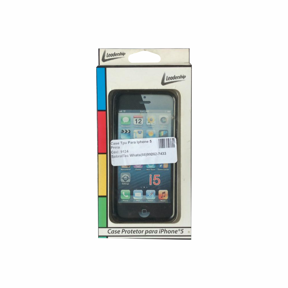 Case Tpu Para Iphone 5 Preta