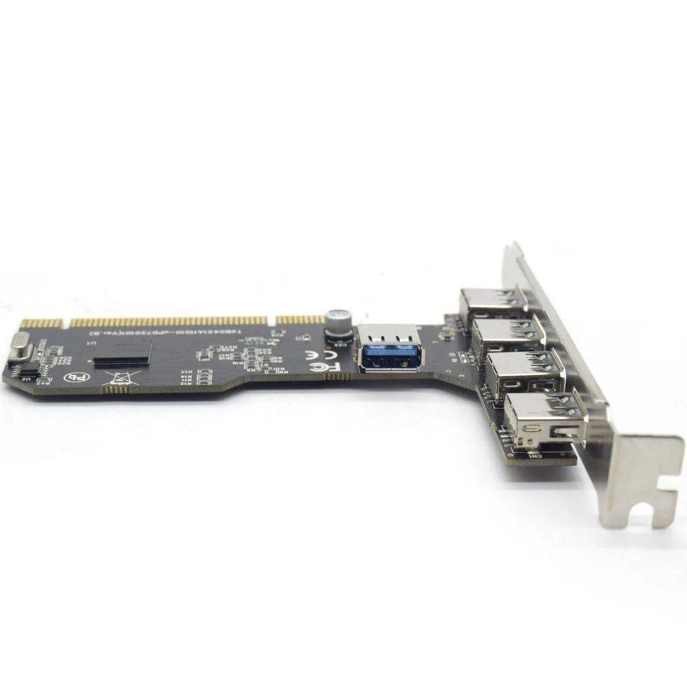 Placa Pci Usb 2.0 Para Pc Com 5 Portas 480MBP/s Knup Hb-T74