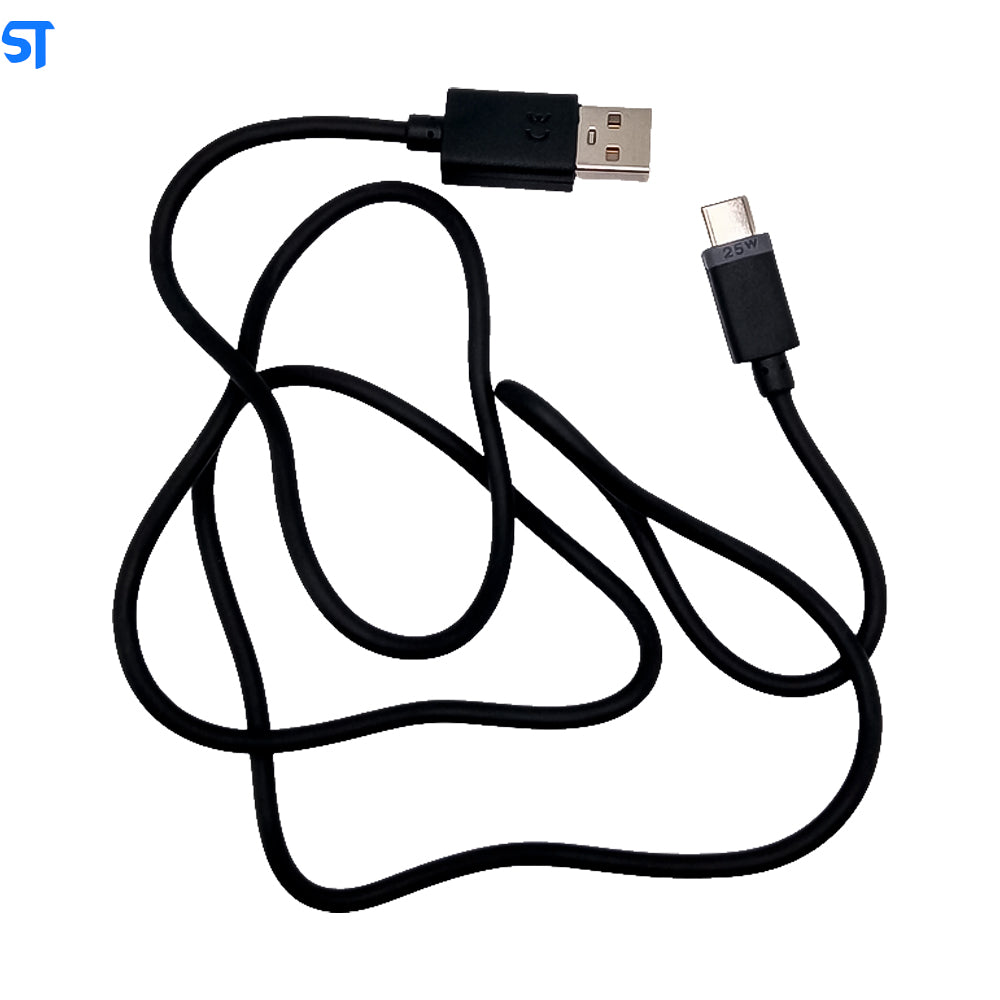 Cabo Motorola Carregamento Rápido Turbo USB á Tipo C 25W - Preto - Caixa Azul