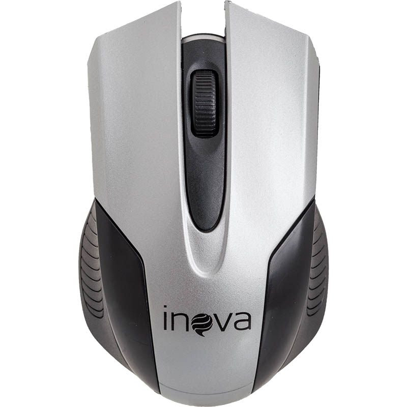 Mouse Óptico Sem Fio Wireless 2.4ghz Mou-7042 Inova Prata