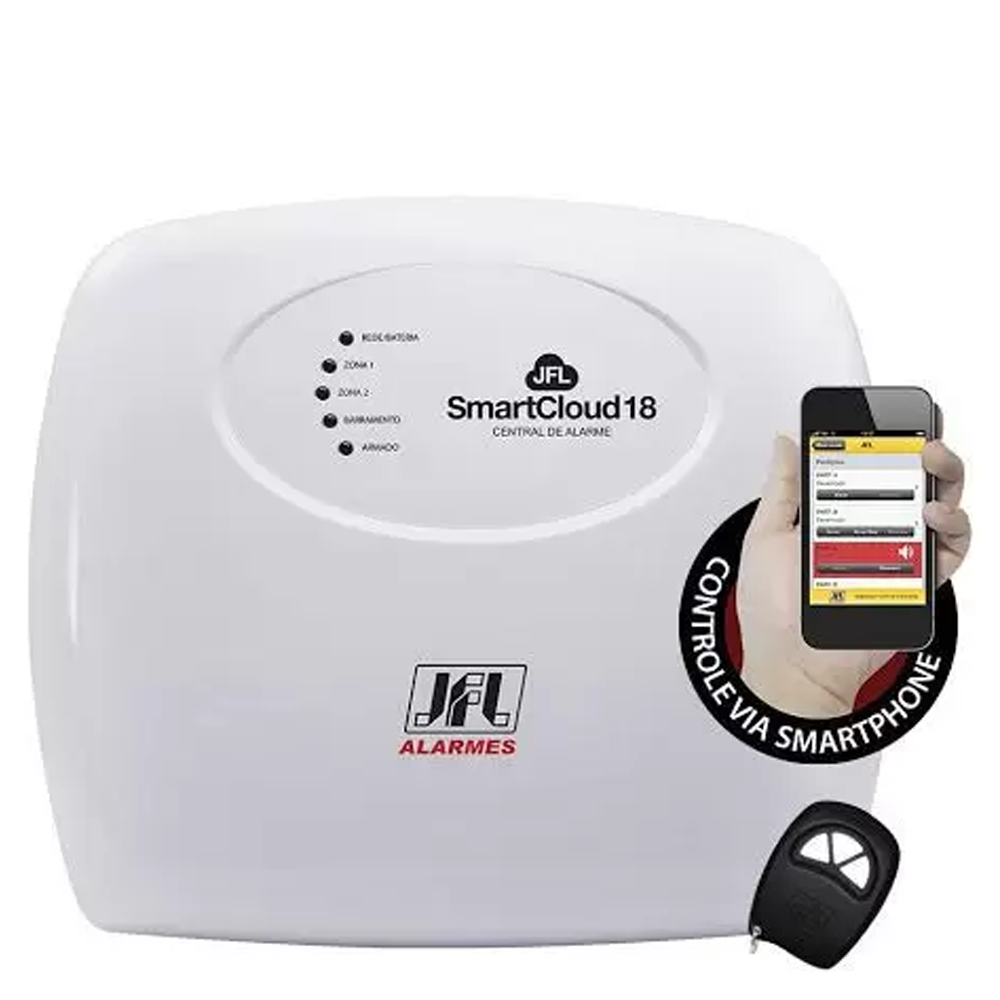 Central De Alarme JFL 18 Zonas Smart Cloud 18