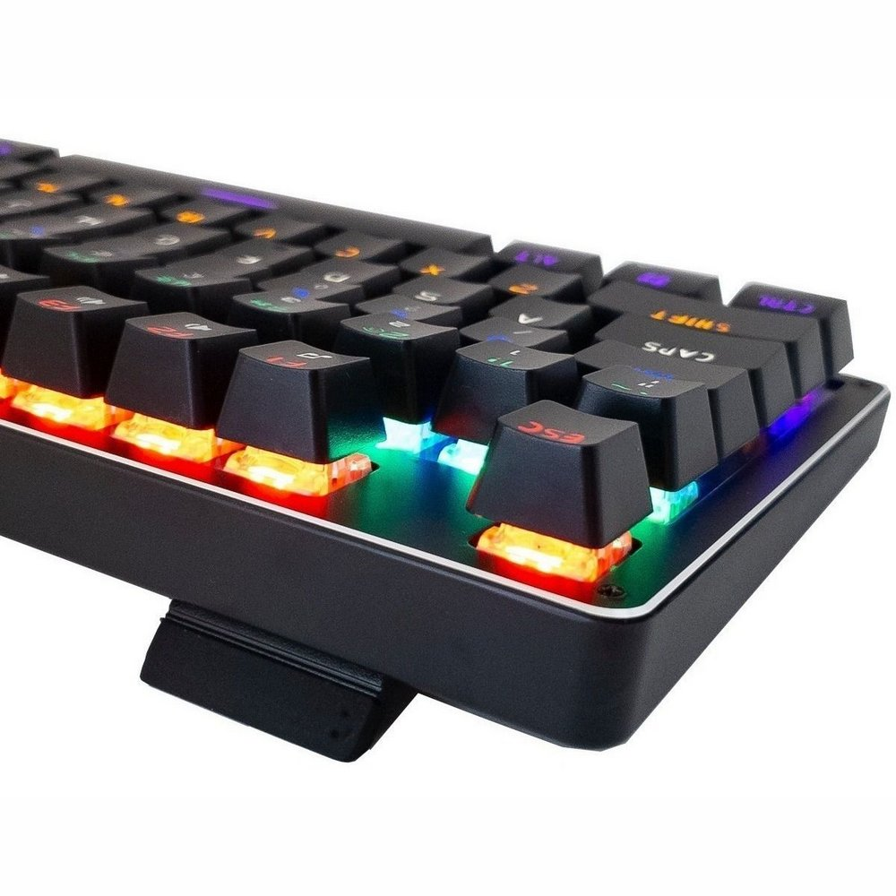 Teclado Gamer Mecânico Anti-Ghosting Led Backlight Corpo Em Metal Kp-2051